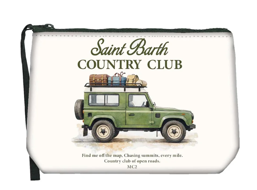 MC2 SAINT BARTH POCHETTE ALINE COUNTY CLUB BIANCO