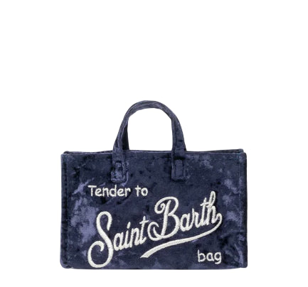 MC2 SAINT BARTH MICRO BORSA PORTA CELLULARE VELLUTO BLU SCURO 61 EMB
