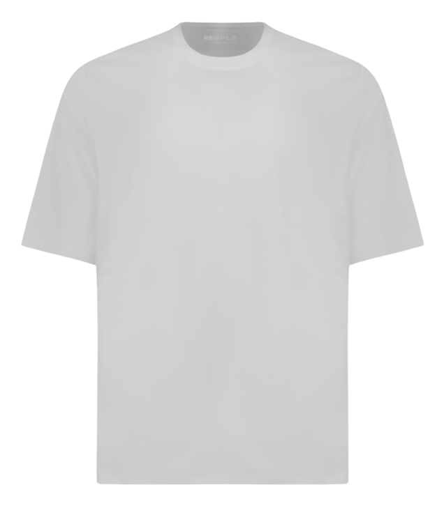 PEOPLE OF SHIBUYA T-SHIRT SHIKO IN JERSEY ELASTICIZZATO COLORE WHITE