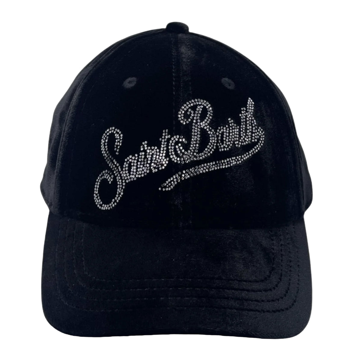 MC2 SAINT BARTH CAPPELLO BASEBALL VELLUTO NERO