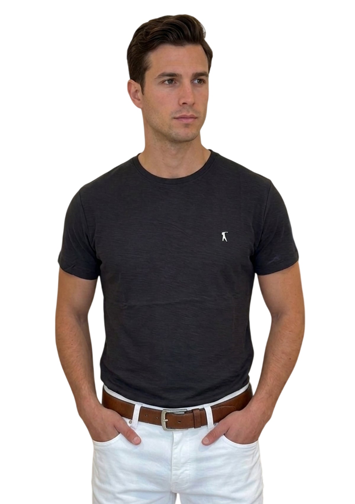 MARK MIDOR T-SHIRT IN COTONE COLORE NERO