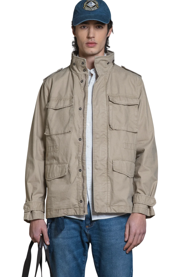 IMPURE KENT FIELD JACKET COTTON SLUB STONE WASH