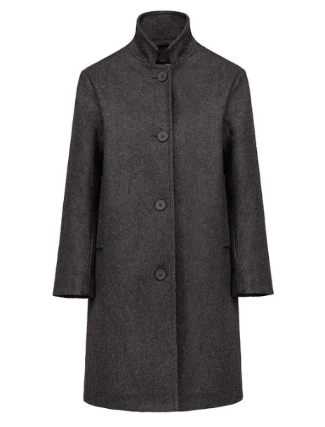 PEOPLE OF SHIBUYA CAPPOTTO DONNA UMI DARK GREY