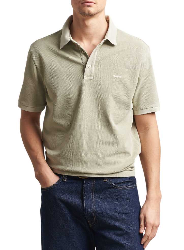 GANT POLO SUNFADED REGULAR MILKY MATCHA