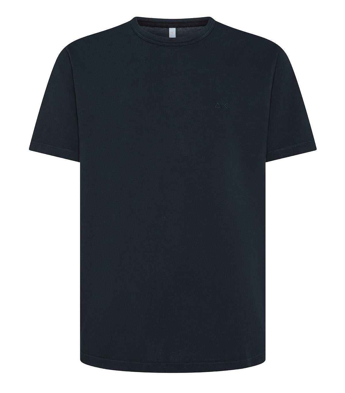 SUN68 UOMO T-SHIRT PIQUET COLD DYE NAVY BLUE