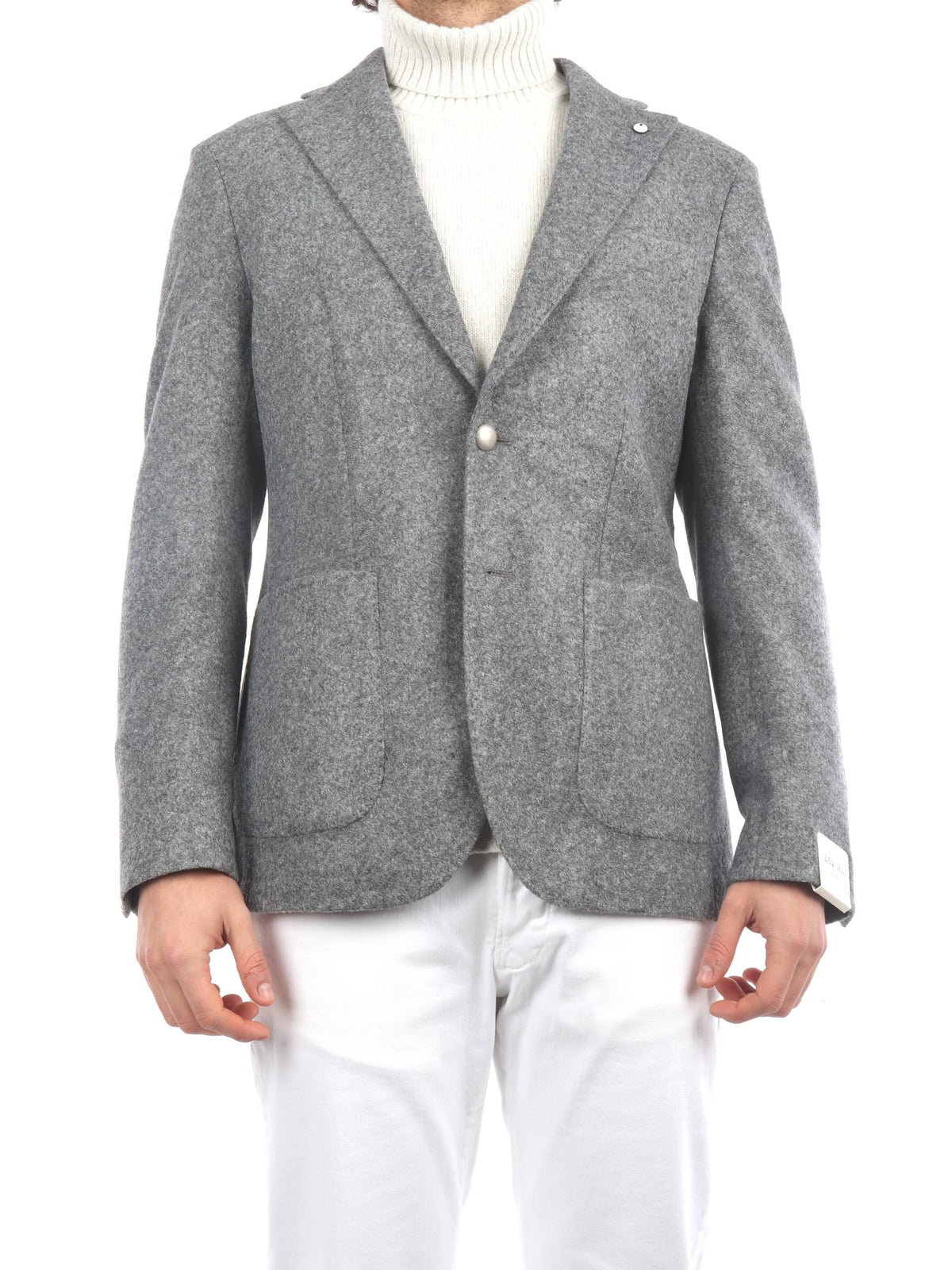 LBM 1911 GIACCA MONOPETTO IN MISTO LANA COLORE GRIGIO