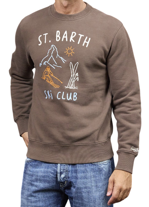 MC2 SAINT BARTH FELPA SOHO SKI DRAW MARRONE