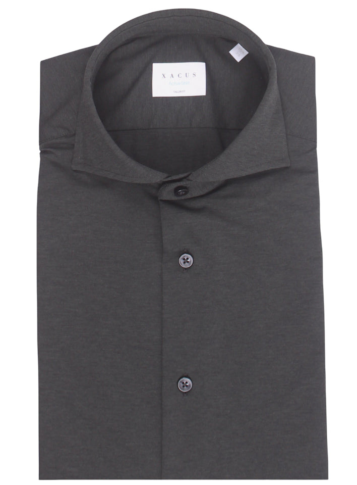 XACUS CAMICIA ACTIVE SHIRT TAILOR FIT DARK GREY