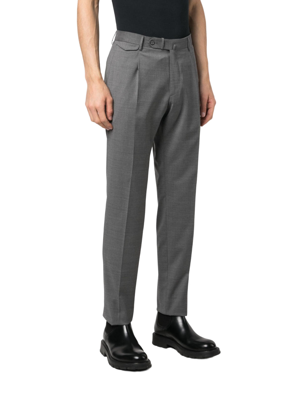 TAGLIATORE PANTALONI SARTORIALI SLIM GRIGIO SILVER