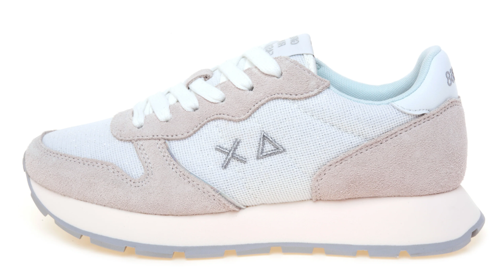 SUN68 SNEAKERS ALLY GLITTER BIANCO
