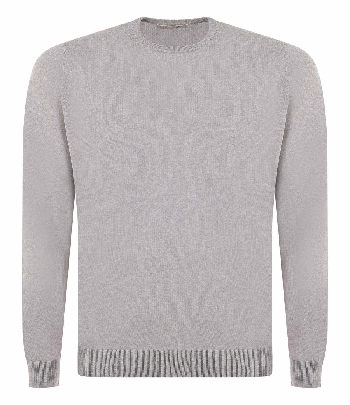 FILIPPO DE LAURENTIIS MAGLIA IN FILO DI COTONE COLORE GRIGIO PERLA