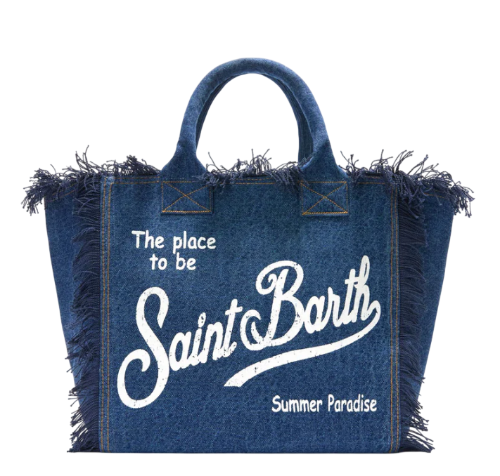 MC2 SAINT BARTH BORSA VANITY REGULAR IN DENIM LAVAGGIO SCURO