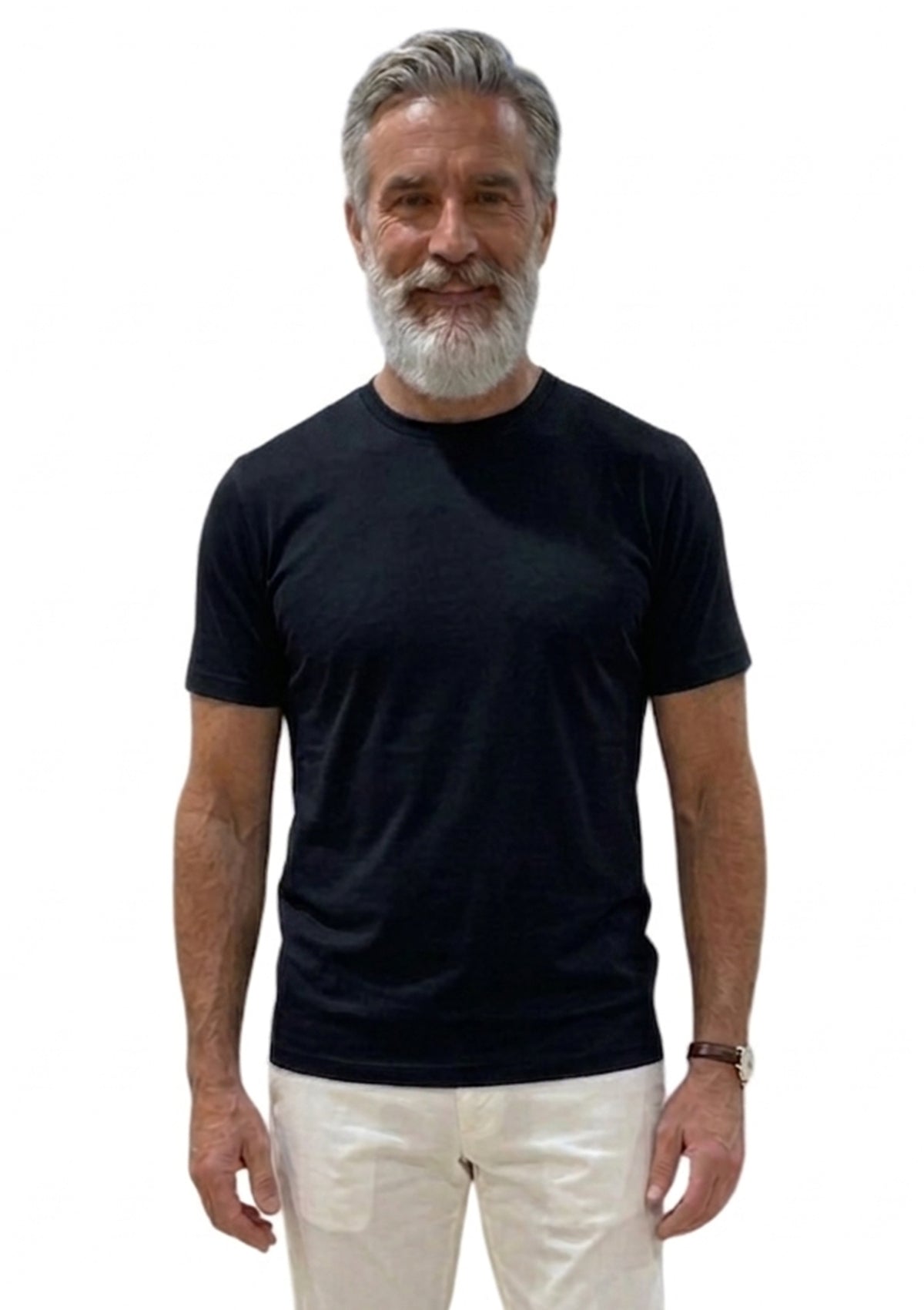 MARK MIDOR TSHIRT IN TESSUTO TECNICO TENCEL COLORE NERO