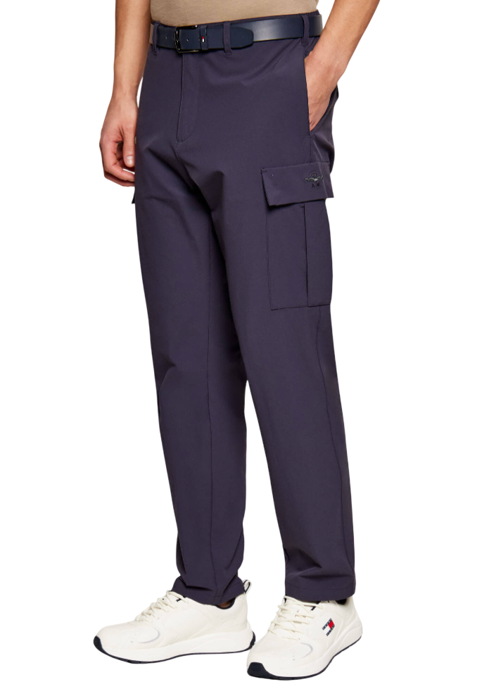 AERONAUTICA MILITARE PANTALONI CARGO COMFORT FIT BLU NAVY