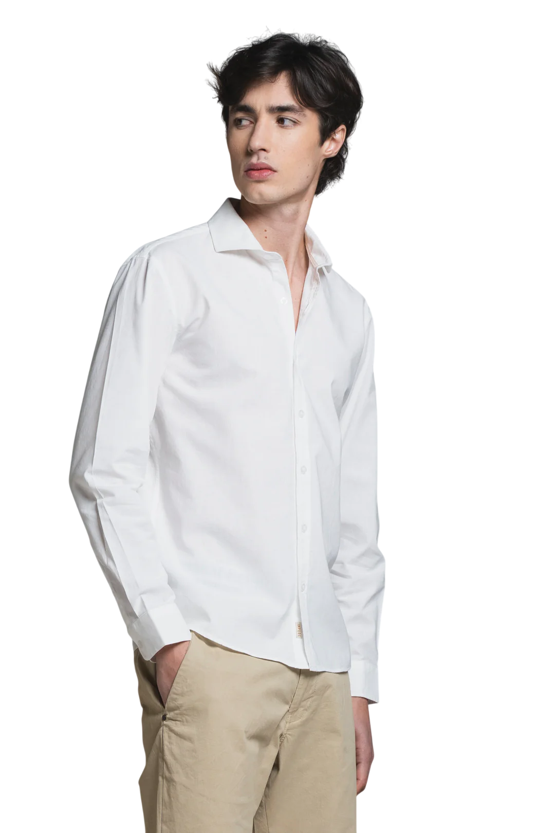 IMPURE CAMICIA IN LINO 100% COLORE WHITE