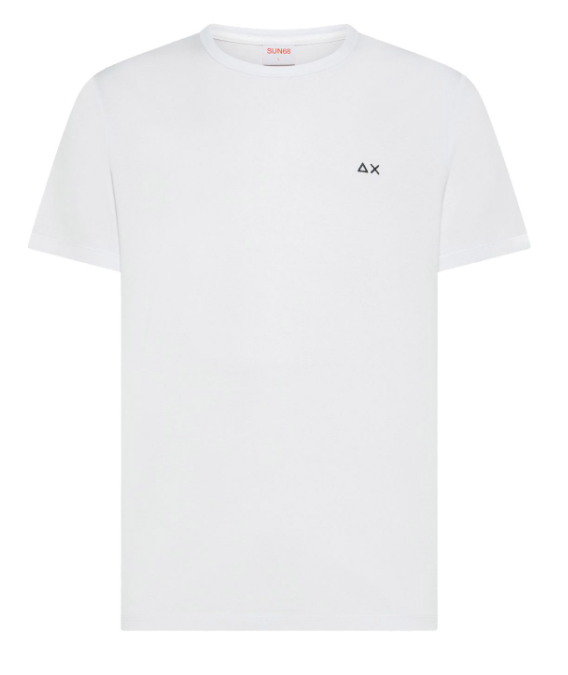 SUN68 UOMO T-SHIRT IN JERSEY DI COTONE BIANCO 01