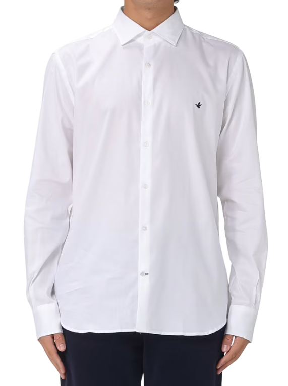BROOKSFIELD CAMICIA SLIM FIT SPREAD COLLAR COLORE BIANCO