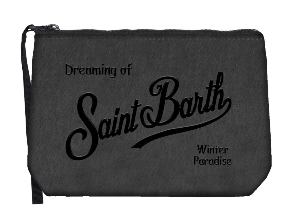 MC2 SAINT BARTH POCHETTE ALINE FELT DA UOMO 00 EMB NERO