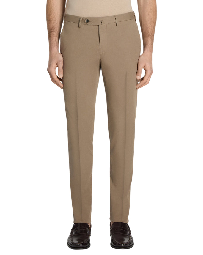 PTO1 PANTALONI UOMO LIGHT STRETCH SATIN TORTORA