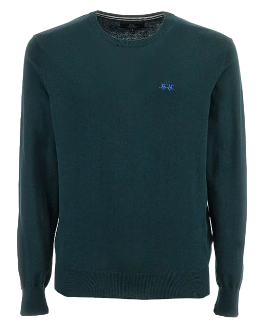 LA MARTINA PULLOVER REGULAR FIT COTONE VERDE PINE GROVE