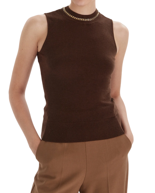 MARCIANO BY GUESS TOP REGULAR FIT CHOCOLATE