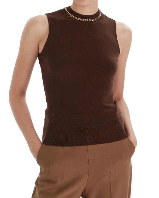 MARCIANO BY GUESS TOP REGULAR FIT CHOCOLATE