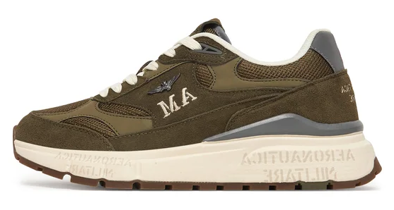 AERONAUTICA MILITARE SNEAKERS SC0318UCT04248 VERDE OLIVA