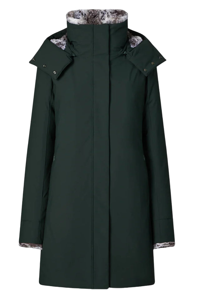 SAVE THE DUCK PARKA SAMANTAH VERDE NERO