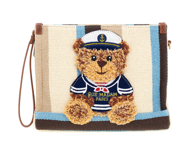 RUE MADAME POCHETTE MARVIN CLUTCH SUMMER MULTI BROWN