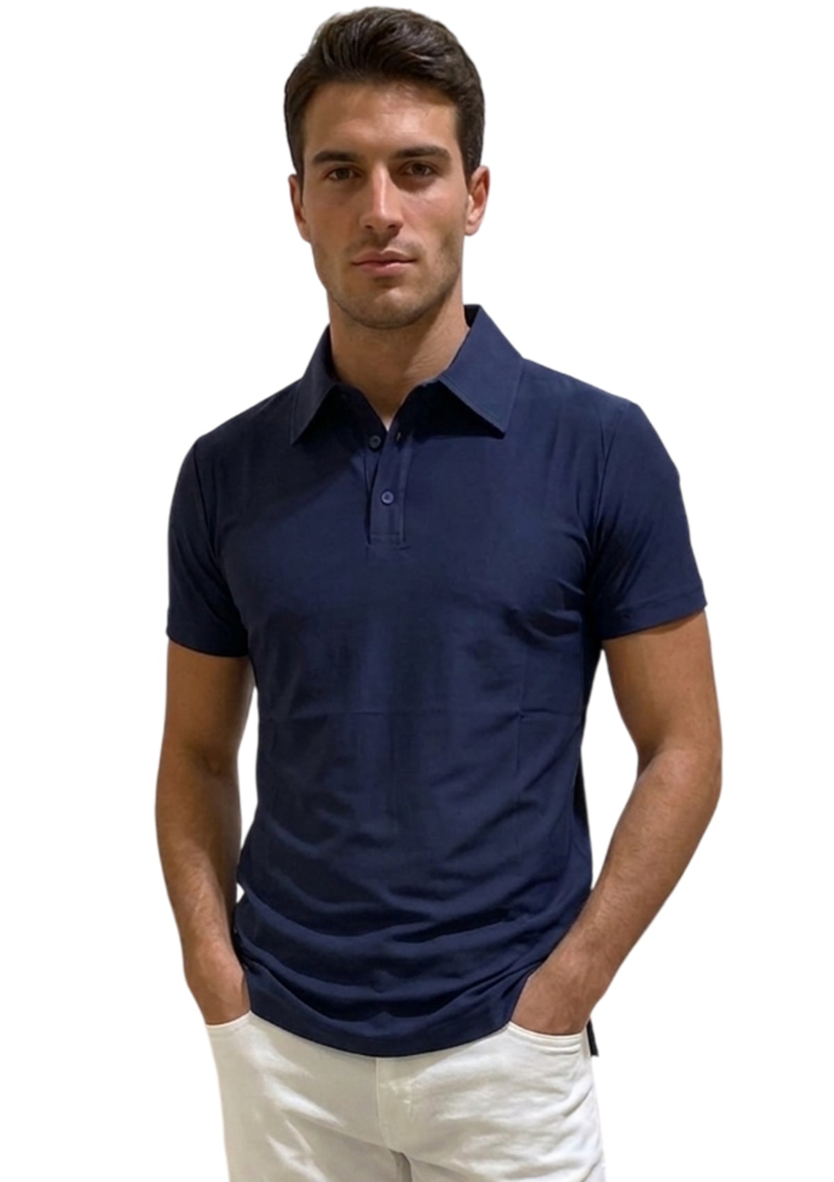 MARK MIDOR POLO IN TESSUTO TECNICO COLORE BLU