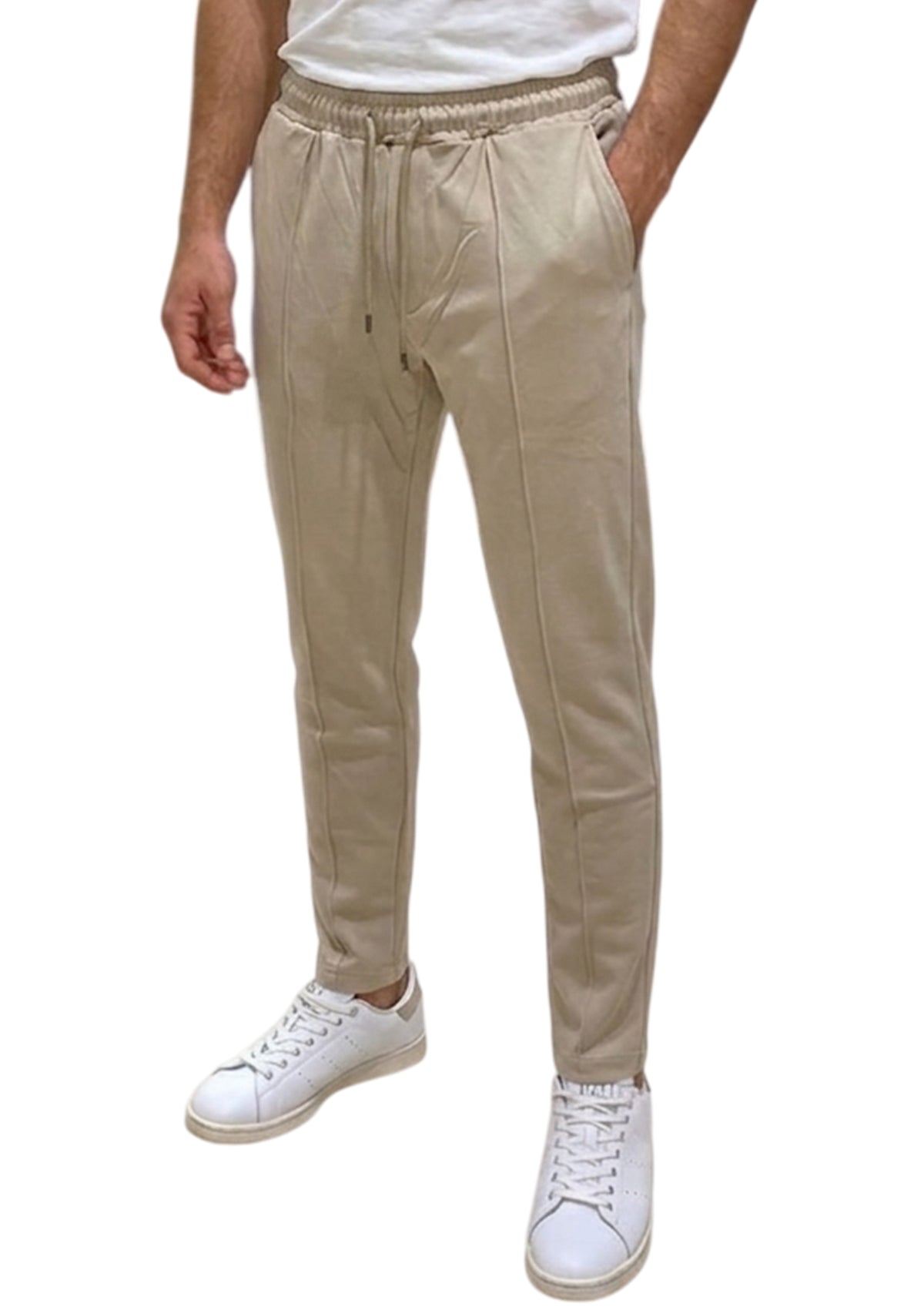 MARK MIDOR PANTALONI FELPATI COLORE BEIGE