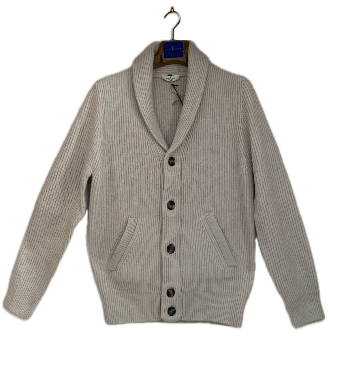 MARK MIDOR CARDIGAN IN CASHMERE SUPERSOFT SABBIA
