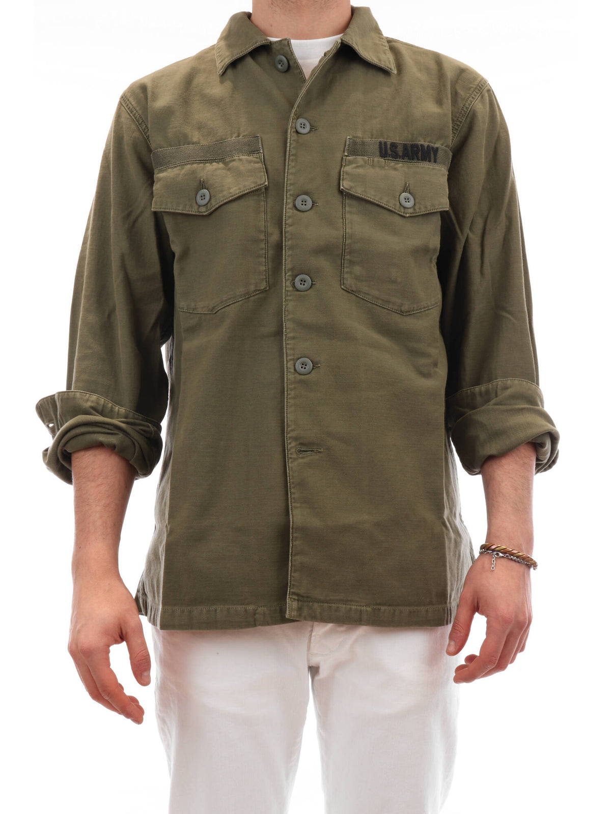 CHESAPEAKE'S GIACCA JONES MILITARY IN COTONE COLORE VERDE MILITARE