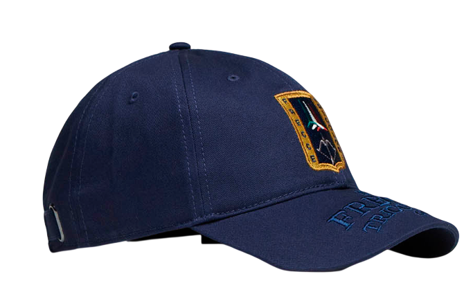 AERONAUTICA MILITARE CAPPELLINO IN COTONE CON RICAMI BLU