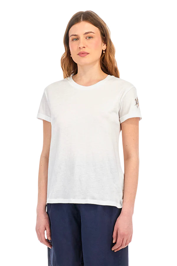 LA MARTINA T-SHIRT DONNA ALBA REGULAR FIT OPTIC WHITE