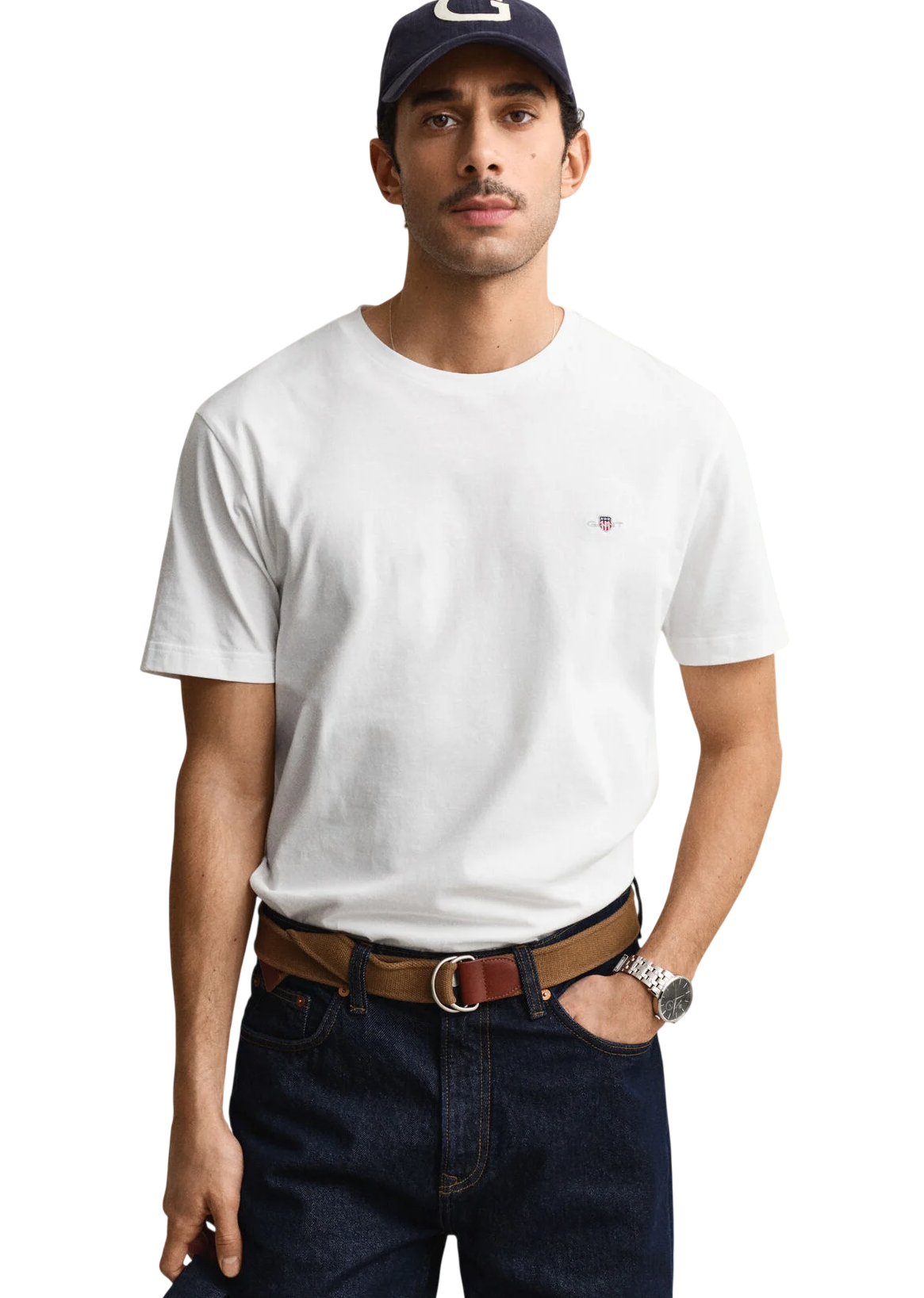 GANT T-SHIRT SHIELD REGULAR FIT WHITE 110