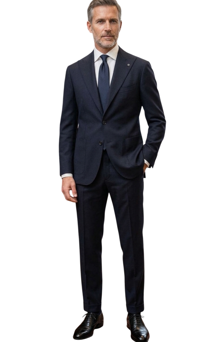 TAGLIATORE ABITO MONTECARLO IN LANA VERGINE COLORE BLU