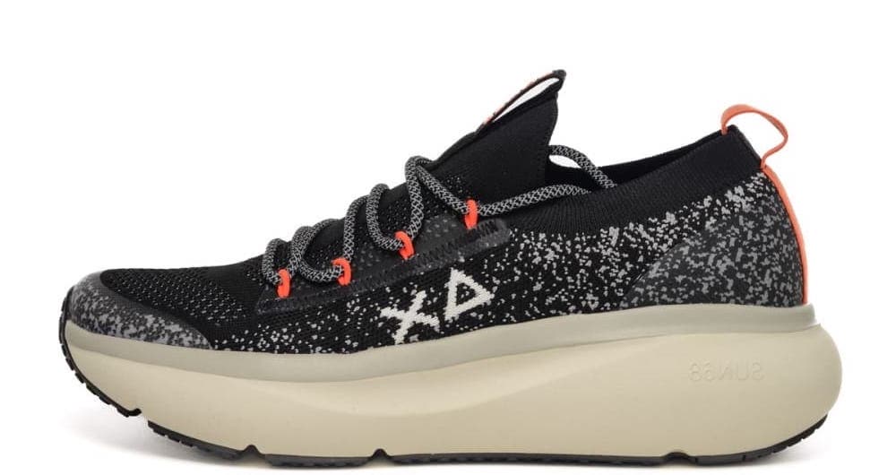 SUN68 SNEAKERS JUPITER KNIT NERO