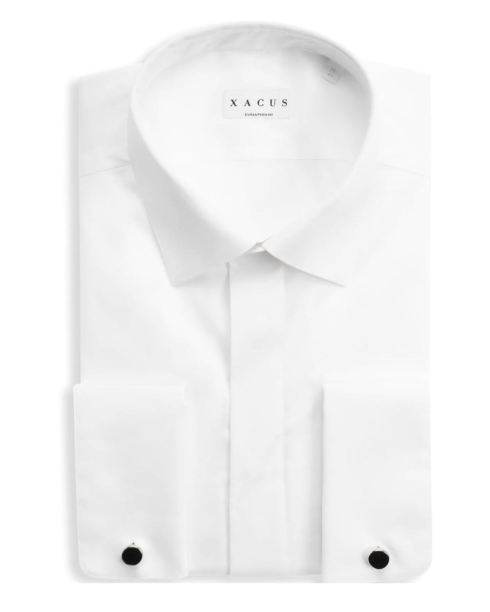 XACUS CAMICIA CERIMONIA COLLO ITALIANO TELA BIANCO