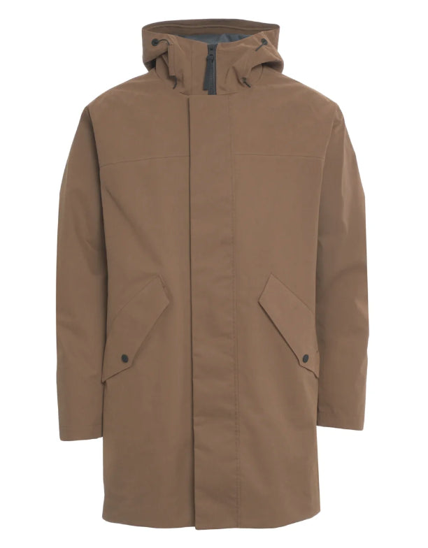 PEOPLE OF SHIBUYA PARKA IDROPELLENTE HIME COLORE MARRONE