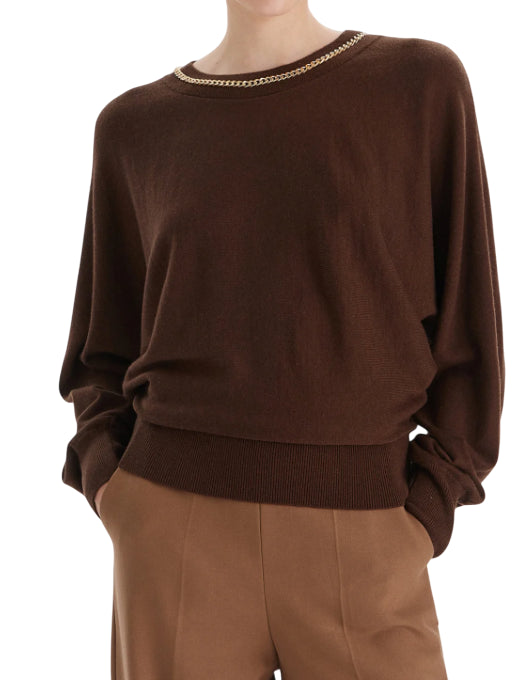 MARCIANO BY GUESS MAGLIONE LANA E CASHMERE CHOCOLATE