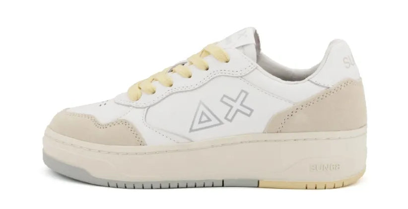 SUN68 SNEAEKERS DONNA BASKET LOVE LADY BIANCO