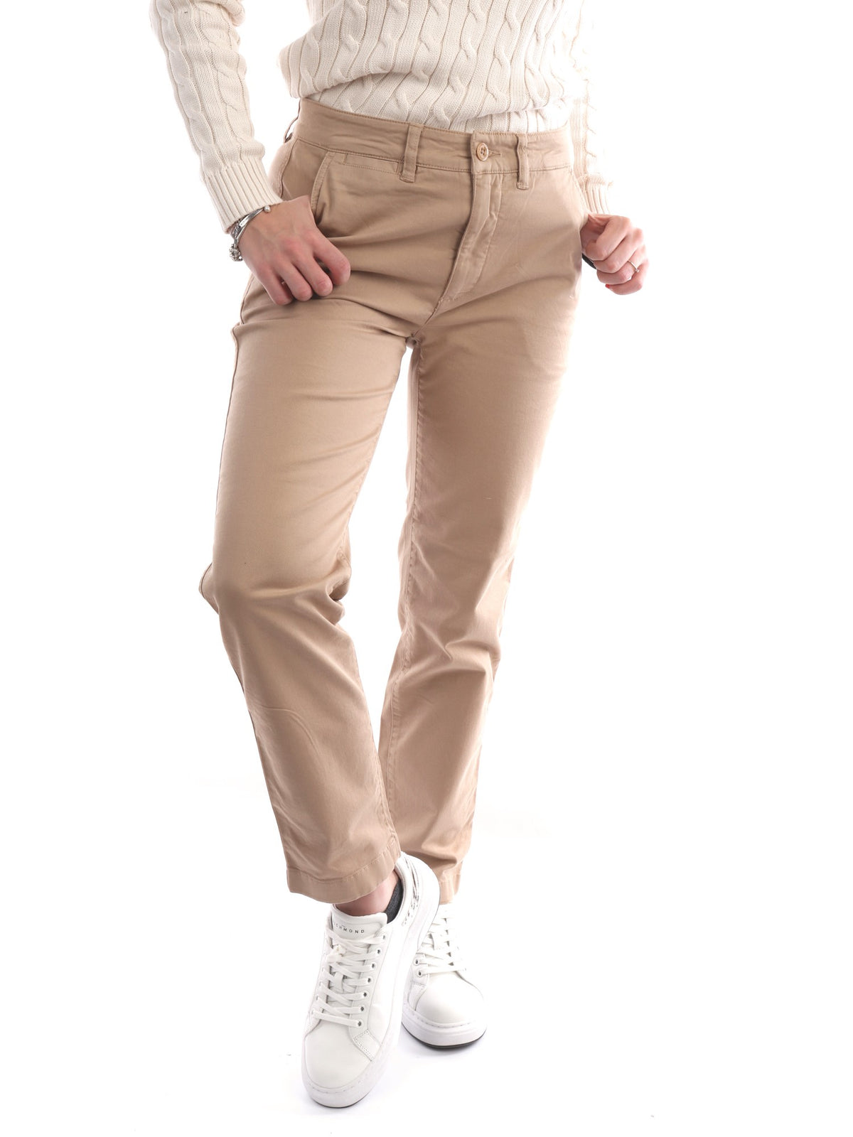 RALPH LAUREN PANTALONI CHINO REGULAR FIT COLORE BETULLA