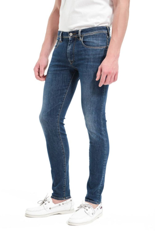 CYCLE UOMO JEANS TOUCH STRETCH SKINNY NAVY BLUE