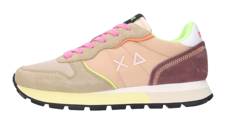 SUN68 SNEAKERS ALLY COLOR EXPLOSION BEIGE